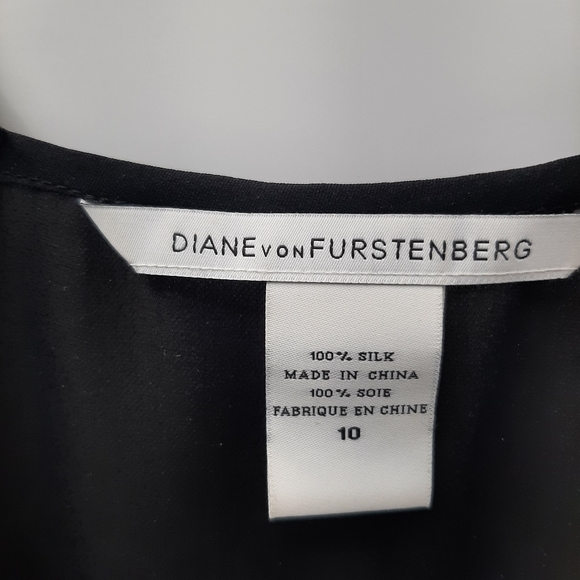 DVF Silk floral blouse & cami sz 10 - Picture 12 of 15